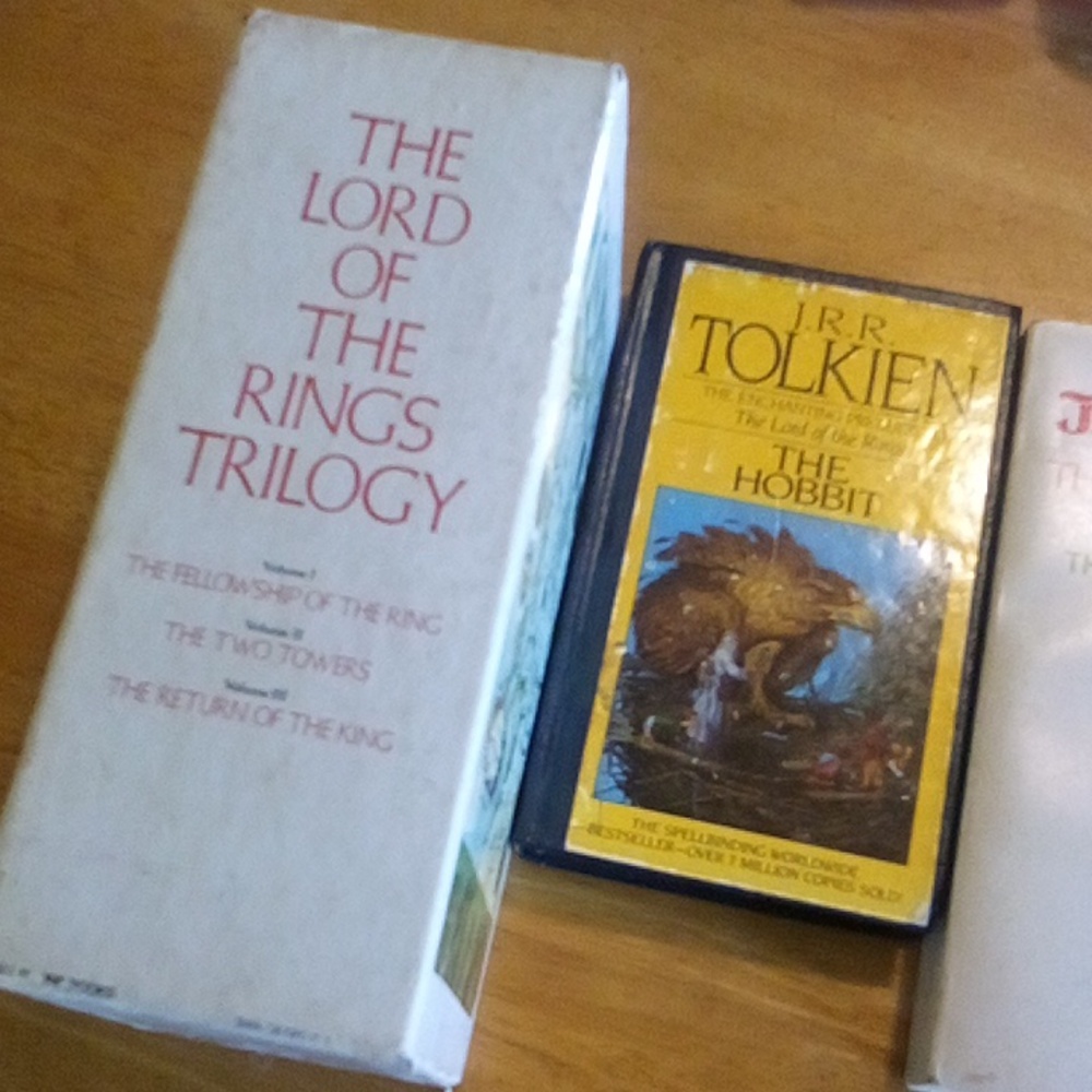 The Hobbit & 1973 The Lord Of The rings Trilogy In Original Case